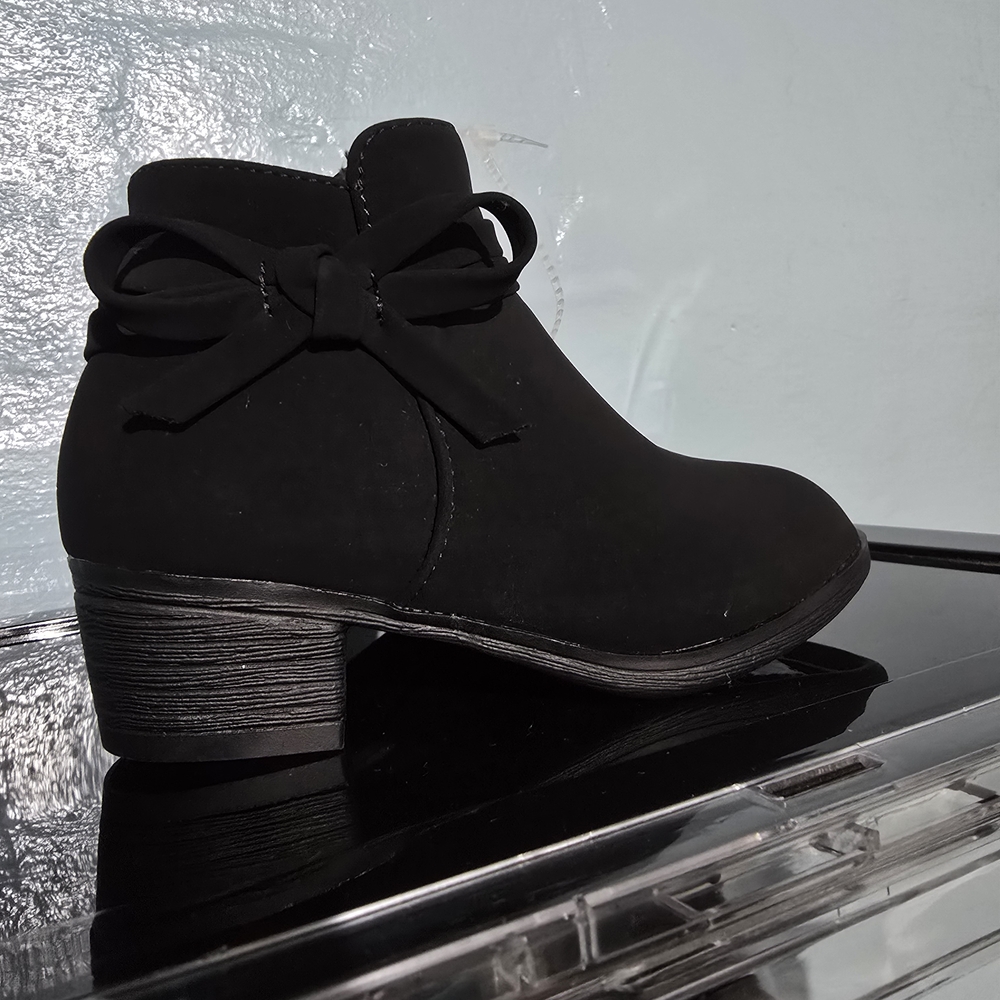 Link Black Bow Kids Boots